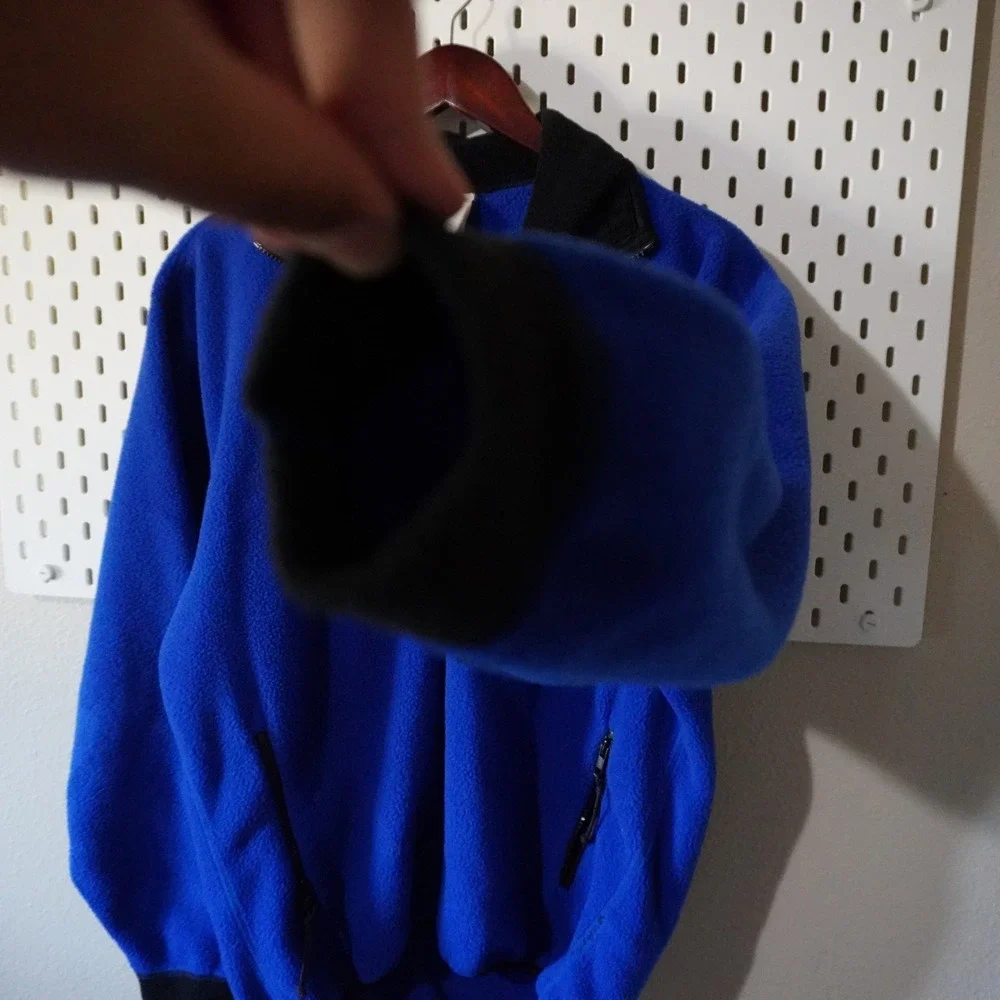 REI‎ Co-op Polartec Fleece Jacket Full Zip Blue Outdoor Hiking Men's Small